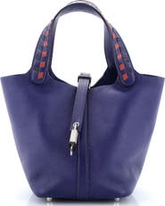 Pre-Owned Hermes Picotin Lock Bag Tressage Epsom PM