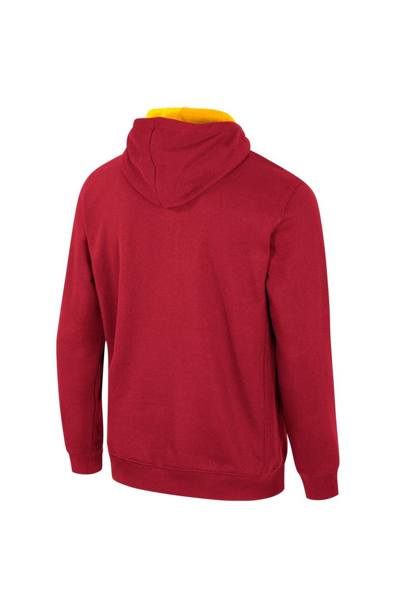 COLOSSEUM Men's Colosseum Cardinal Iowa State Cyclones Half-Zip Hoodie, Alternate, color, Cardinal