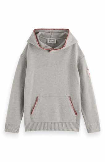 Kids' Blanket Stitch Accent Sweater Hoodie