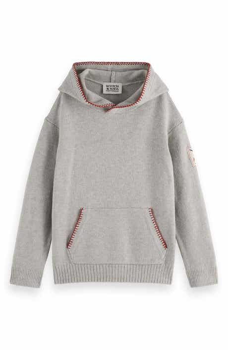 Kids' Blanket Stitch Accent Sweater Hoodie
