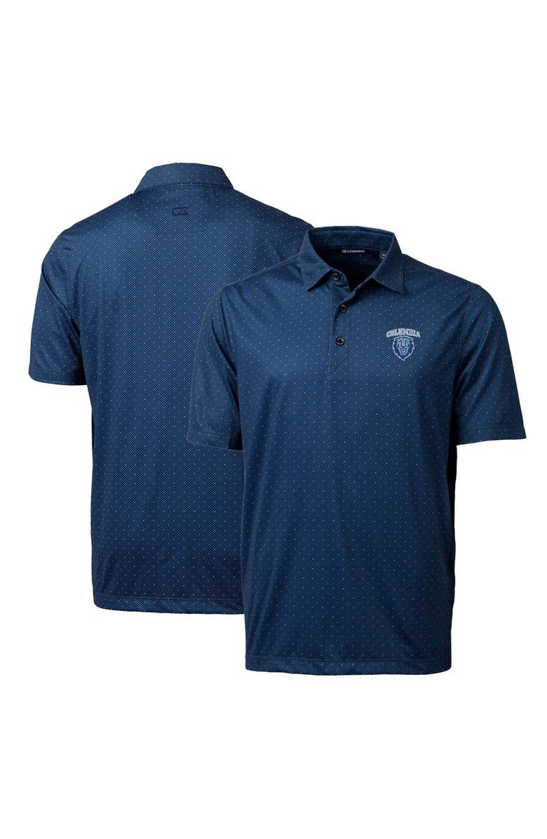 Cutter & Buck Men's Cutter & Buck Navy Columbia University Big & Tall Pike Double Dot Print Stretch Polo, Main, color, 