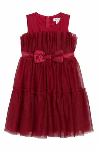 Speechless Kids' Red Glitter Cupcake Tulle Party Dress