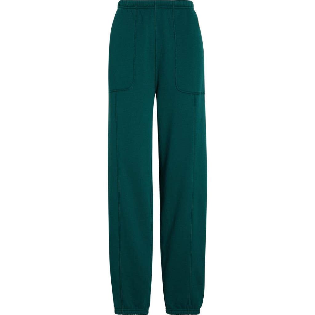 Lunya Silksweats Reversible Seamed Cotton & Silk Blend Sweatpants In Brown