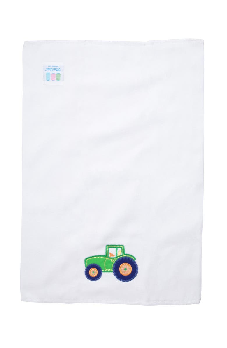 3 Marthas Classic Adventures Applique Burp Cloth, Alternate, color, Tractor