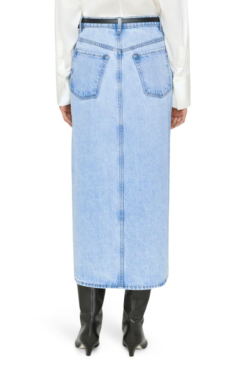 The Midaxi Denim Skirt, Alternate, color, BAINES
