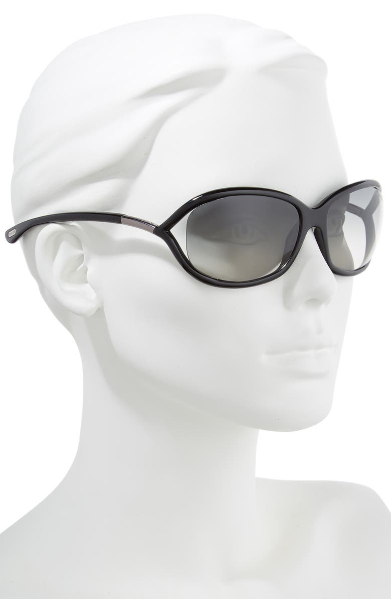 TOM FORD Jennifer 61mm Oval Oversize Frame Sunglasses, Alternate, color,
