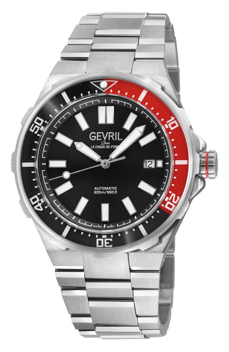 GEVRIL Ticonic 316L Bracelet Watch, Main, color, 