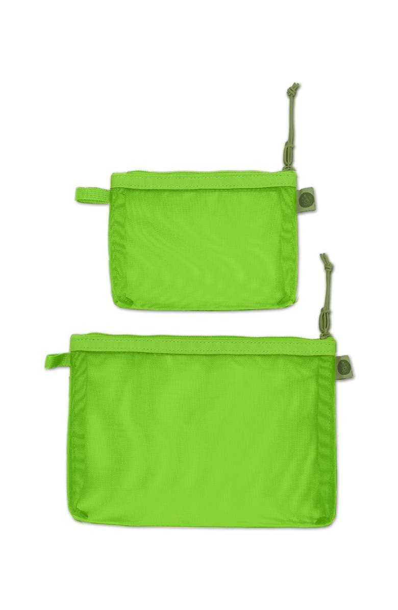 Baboon to the Moon Monomesh Pouch Set, Main, color, Lime Breeze