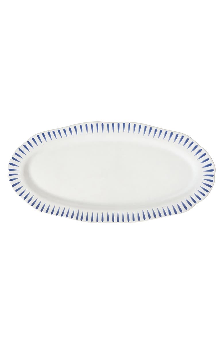 Juliska Sitio Stripe Hostess Tray, Main, color, Delft Blue