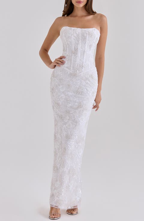Anisa Beaded Sleeveless Gown