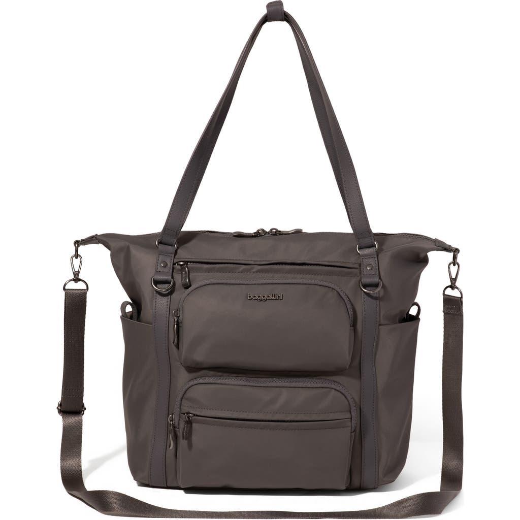 Baggallini Nolita Small Convertible Backpack In Smoke Twill