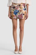 ALICE + OLIVIA Rubi Floral Micro Miniskirt
