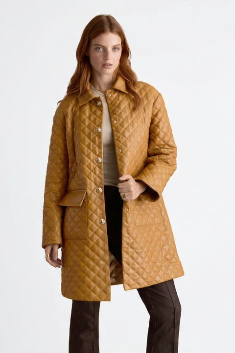 Holland Quilted Leather Coat