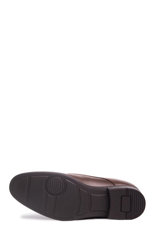 Olive Street Hands Free Technology Leather Double Monk Dress Oxford, Alternate, color, Brown Napa Leather