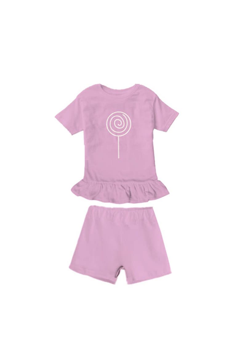Cotton T-Shirt & Short Set - Baby, Main, color, Lolli