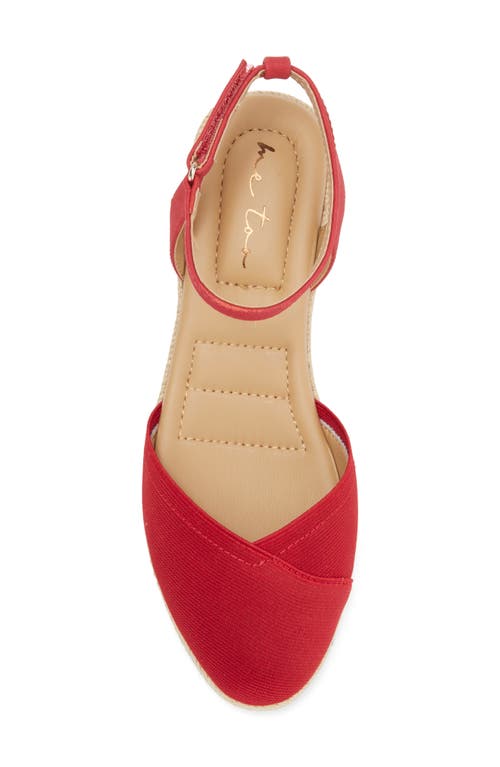 Me Too Niya Espadrille Wedge Sandal In Red