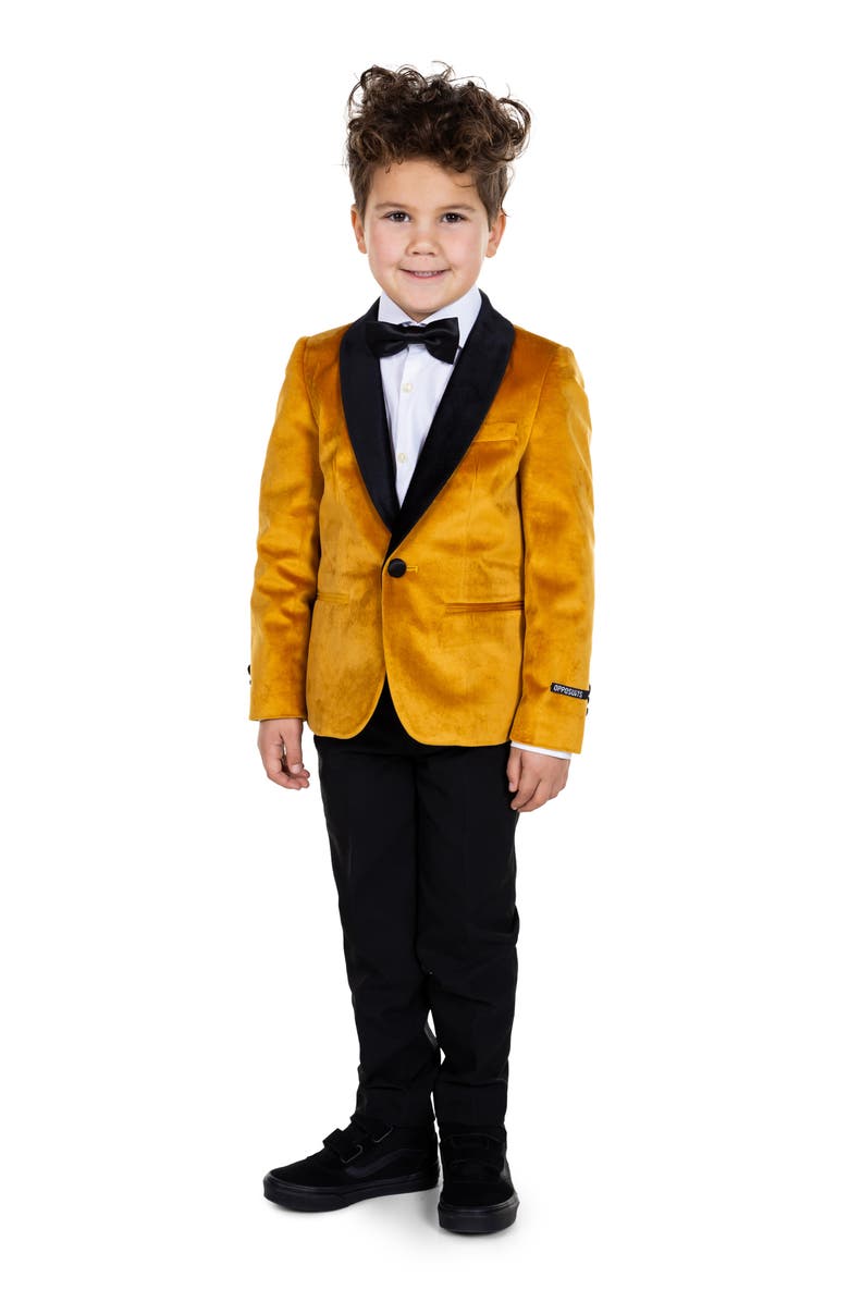 OppoSuits Kids' Gold Velvet Dinner Jacket, Alternate, color, Gold