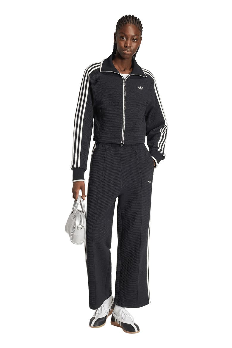 Firebird Wide Leg Track Pants, Alternate, color, BLACK/ CLOUD WHITE