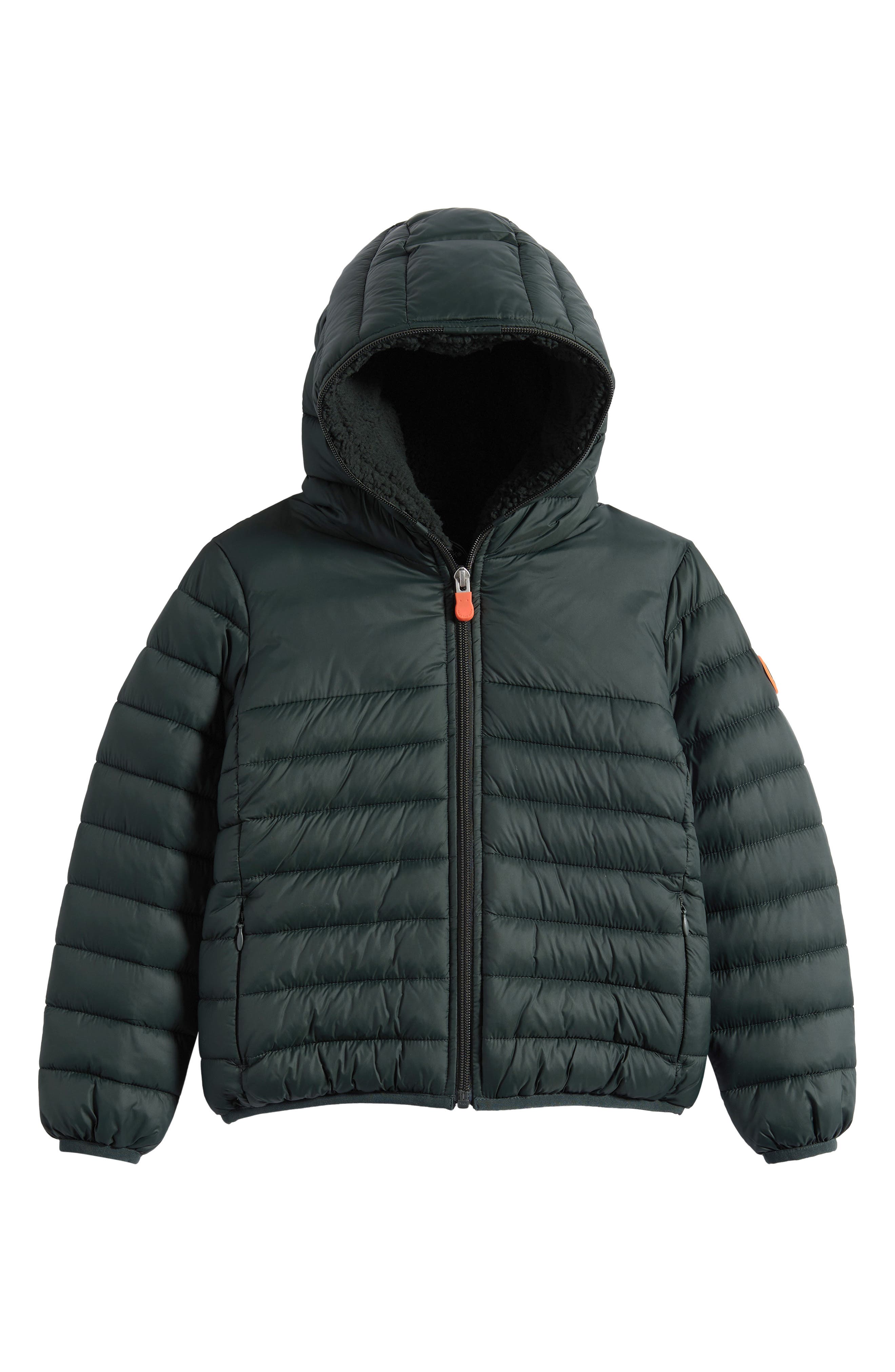 Kids' Leci Quilted Hooded Jacket
