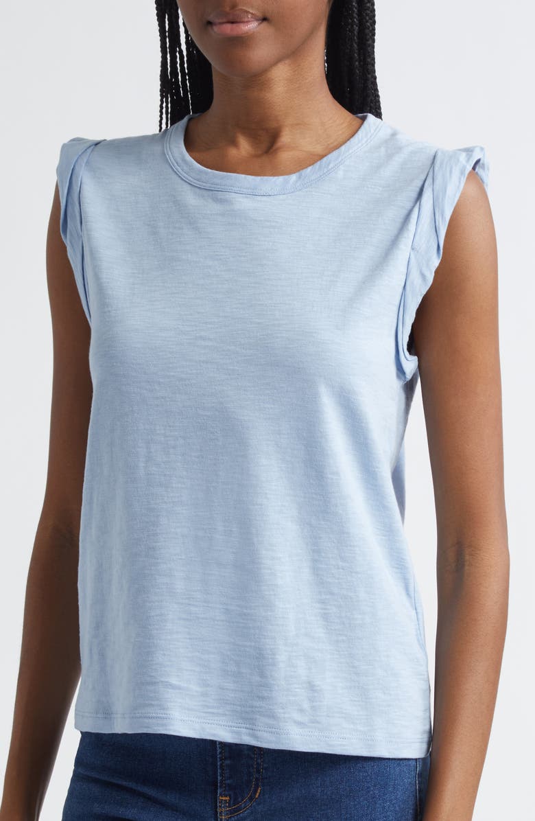 Veronica Beard Dree Muscle Tee, Alternate, color, Bluebell