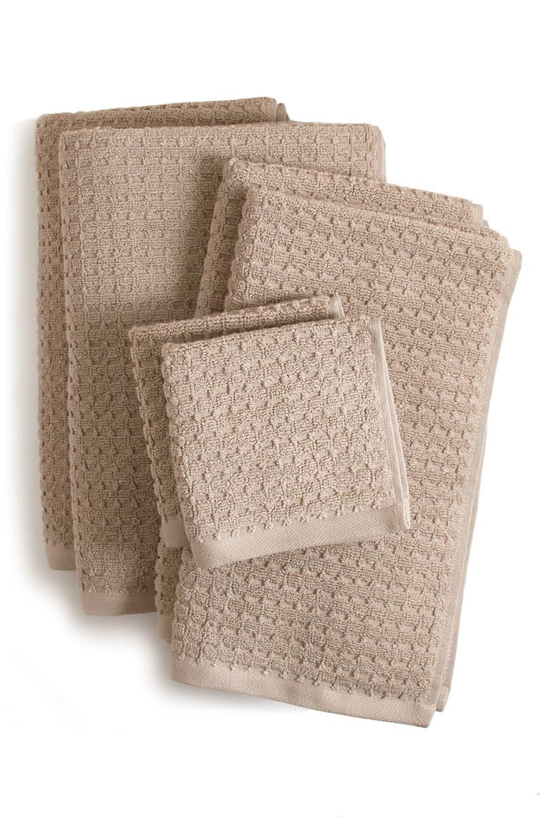 Quick Dry 6-Piece Bath Towel, Hand Towel & Washcloth Set, Alternate, color, LINEN