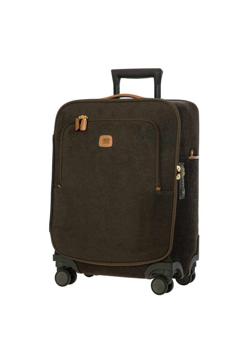 Life Softside 21" Carry On Compound Spinner Luggage, Alternate, color, Olive