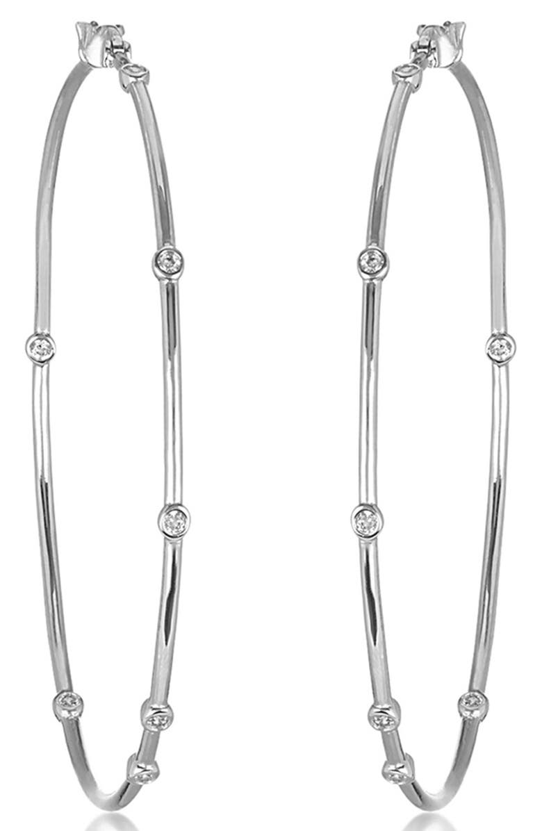 Melinda Maria Inside Out Station Hoop Earrings, Alternate, color, 