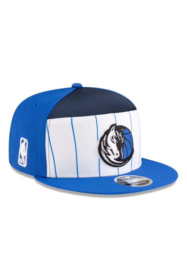 Men's New Era  White/Blue Dallas Mavericks 2025 NBA Tip Off Split Panel 9FIFTY Snapback Hat, Main, color, White