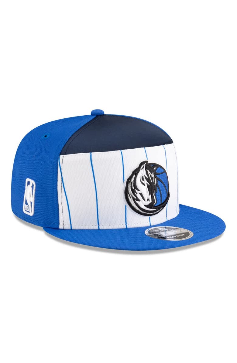 New Era Men's New Era  White/Blue Dallas Mavericks 2025 NBA Tip Off Split Panel 9FIFTY Snapback Hat, Main, color, White