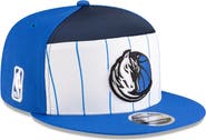 New Era Men's New Era White/Blue Dallas Mavericks 2025 NBA Tip Off Split Panel 9FIFTY Snapback Hat