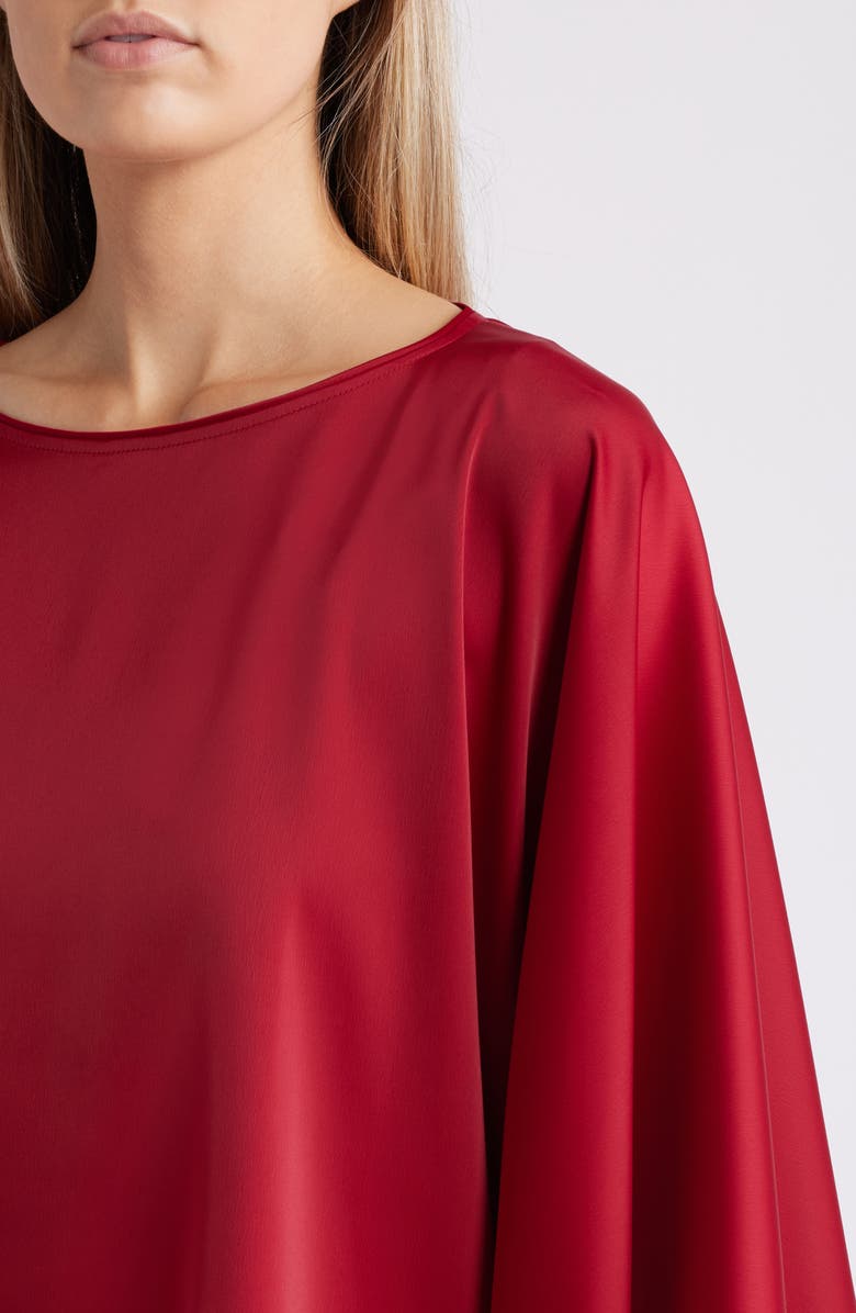 Anne Klein Cape Sleeve Satin Top, Alternate, color,