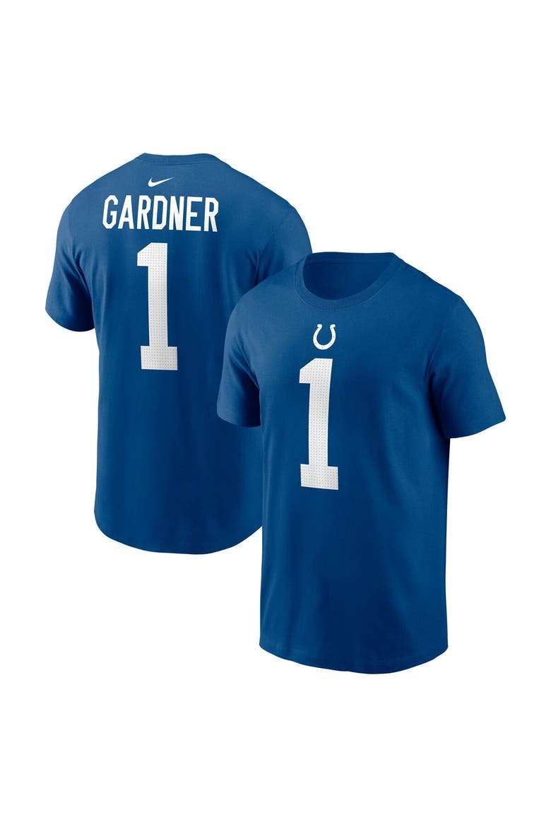 Men's Nike Ahmad Sauce Gardner Royal Indianapolis Colts Player Name & Number T-Shirt, Main, color, Royal