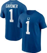 Nike Men's Nike Ahmad Sauce Gardner Royal Indianapolis Colts Player Name & Number T-Shirt