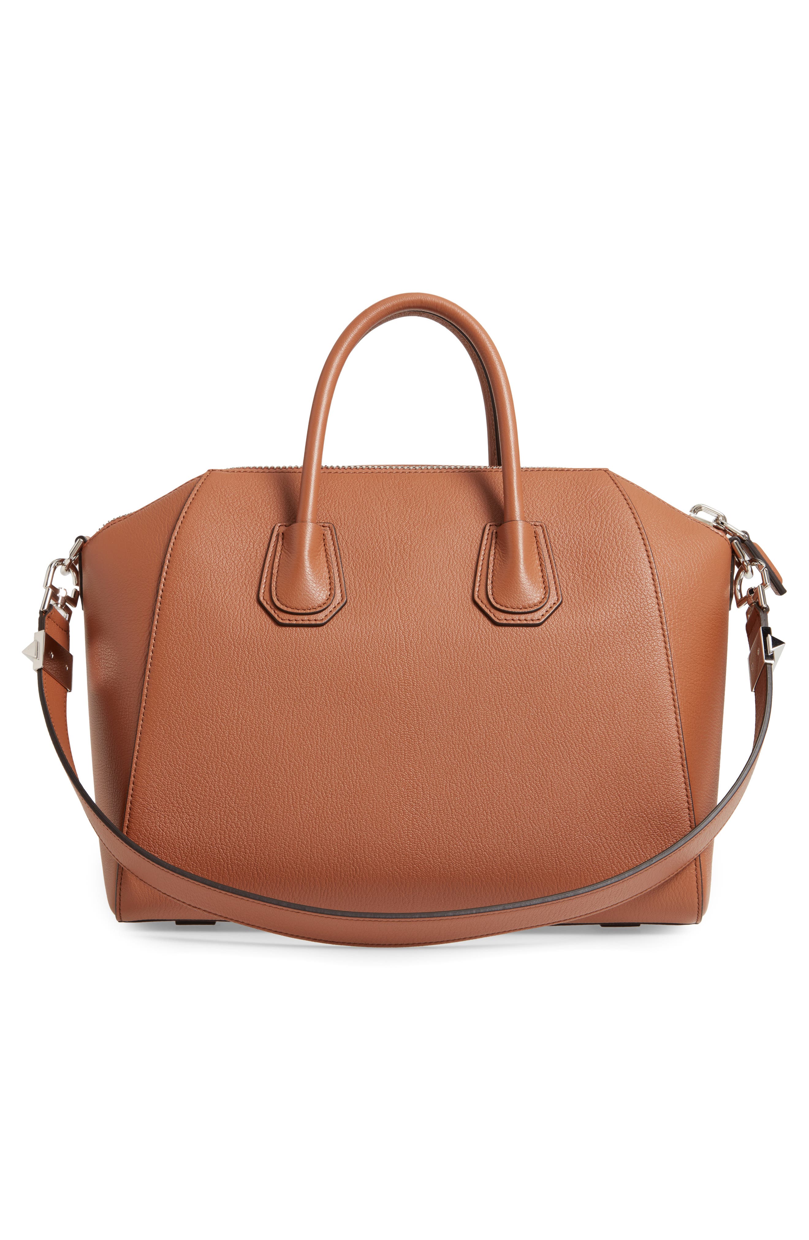 Givenchy Medium Antigona Sugar Leather Satchel, Alternate, color, 