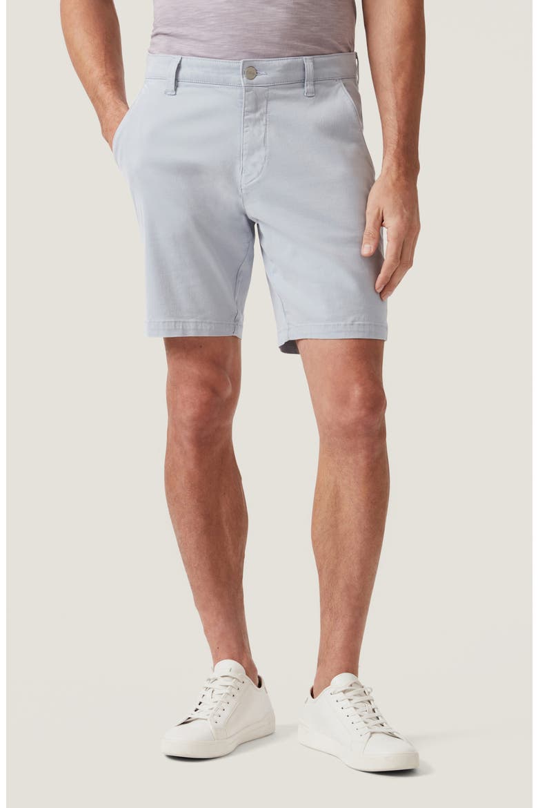 Arizona Slim Fit Flat Front Chino Shorts, Main, color, LIGHT BLUE TWILL
