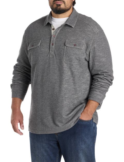Big & Tall Long-sleeve Polo Shirt