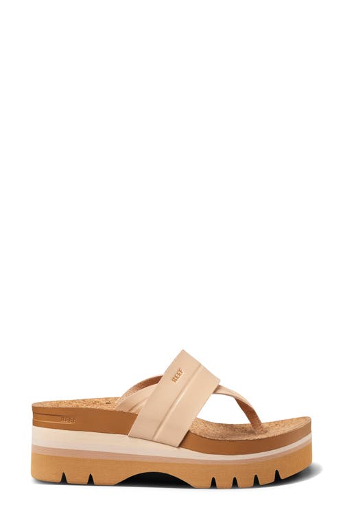 Reef Cushion Vista Higher Lennox Platform Flip Flop In Seashell