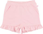 RuffleButts Girls Knit Ruffle Trim Shorts