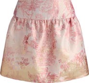 Alice + Olivia Ella Toile Jacquard Miniskirt