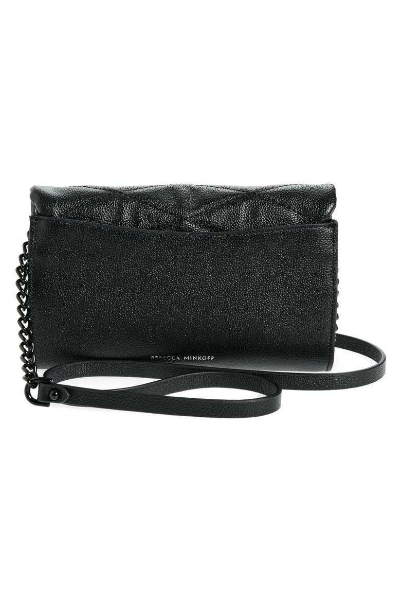 Edie Wallet on a Chain, Alternate, color, BLACK