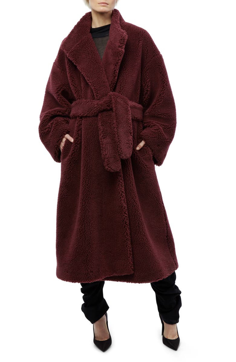 Apparis Subi Faux Fur Wrap Teddy Coat, Main, color, 