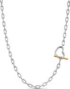 David Yurman Madison® Heart Toggle Chain Necklace in Sterling Silver, 3mm