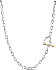 David Yurman Madison® Heart Toggle Chain Necklace in Sterling Silver, 3mm