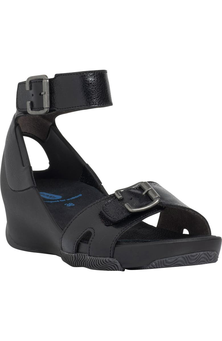 Wolky Eraza Ankle Strap Sandal, Main, color, Black