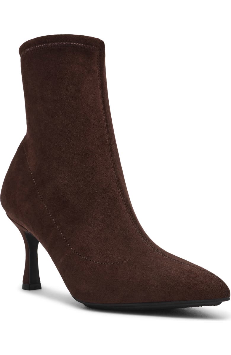 Anne Klein Reese Pointed Toe Boot, Main, color, Chocolate
