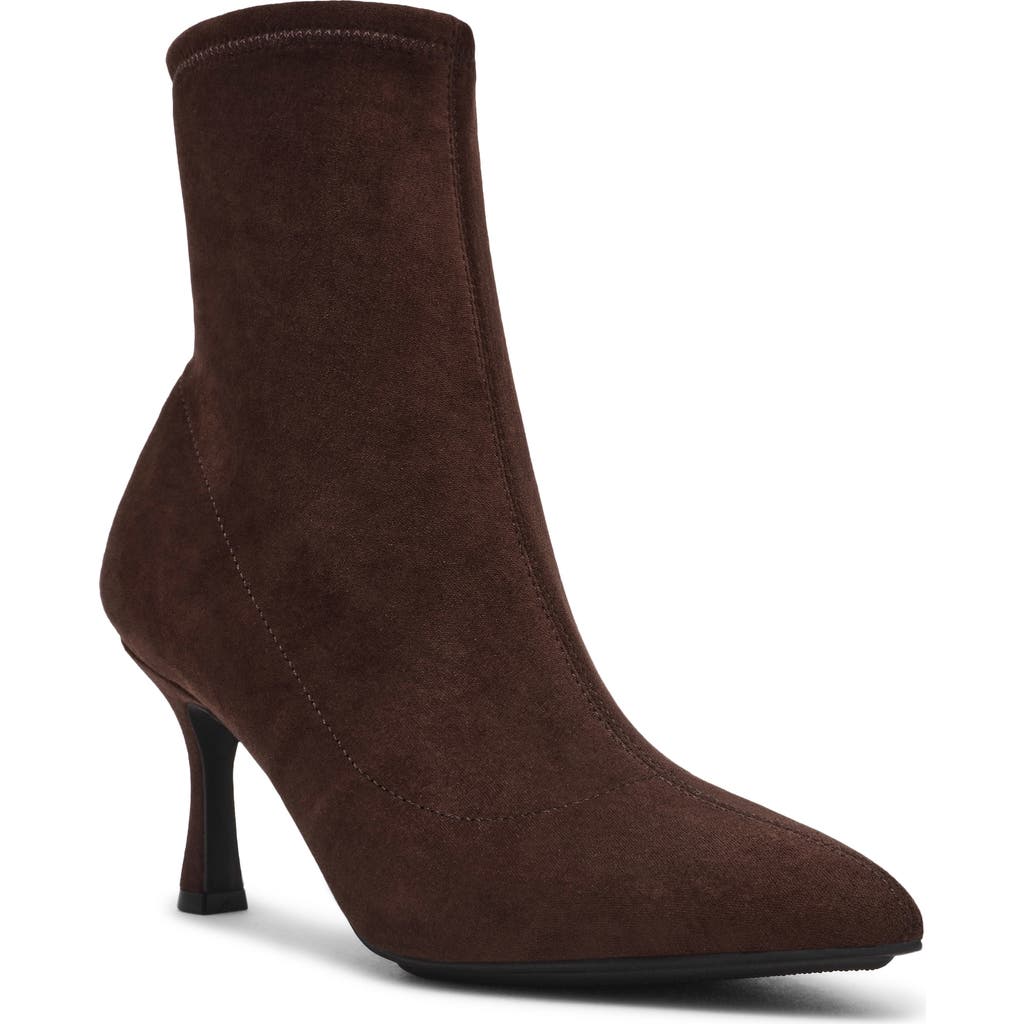 Anne Klein Reese Pointed Toe Boot In Brown