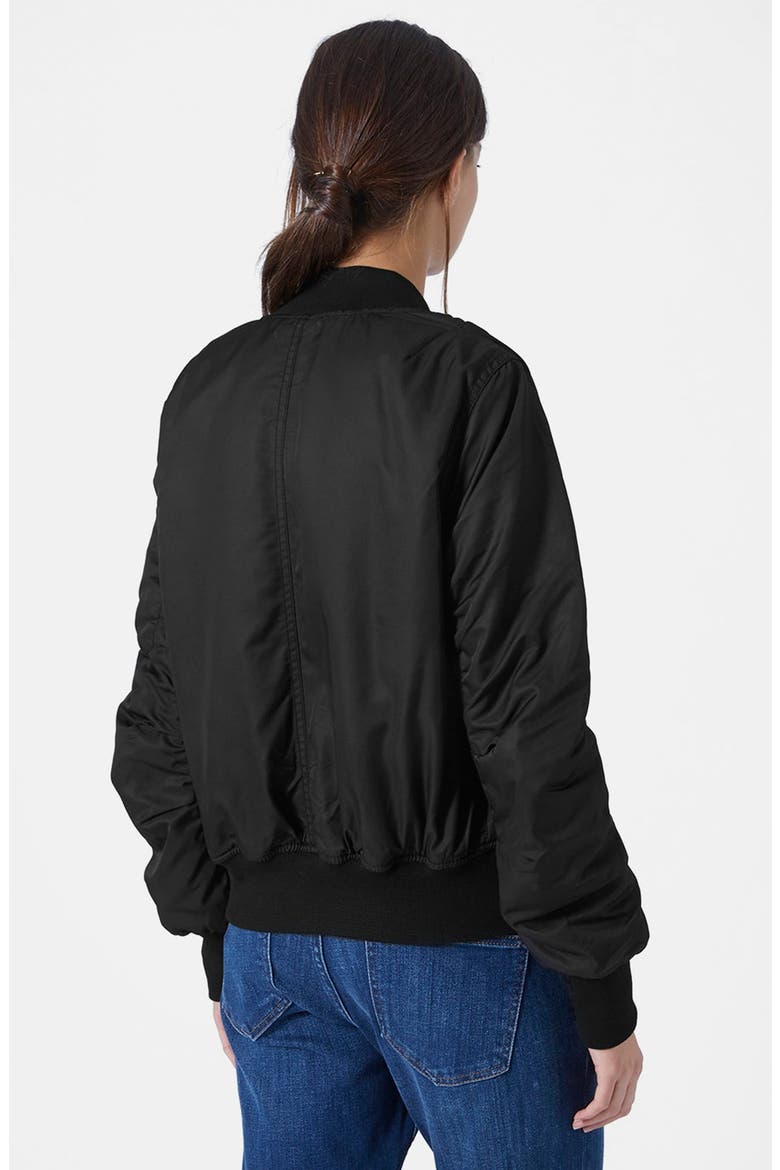 'Boris' Bomber Jacket, Alternate, color, BLACK