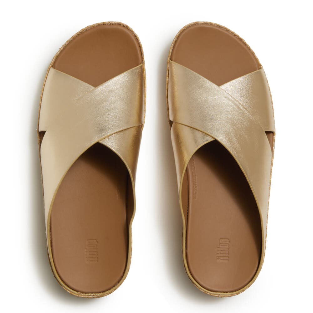 FitFlop Lulu Lux Graphic-Weave Sandal, Alternate, color, Platino