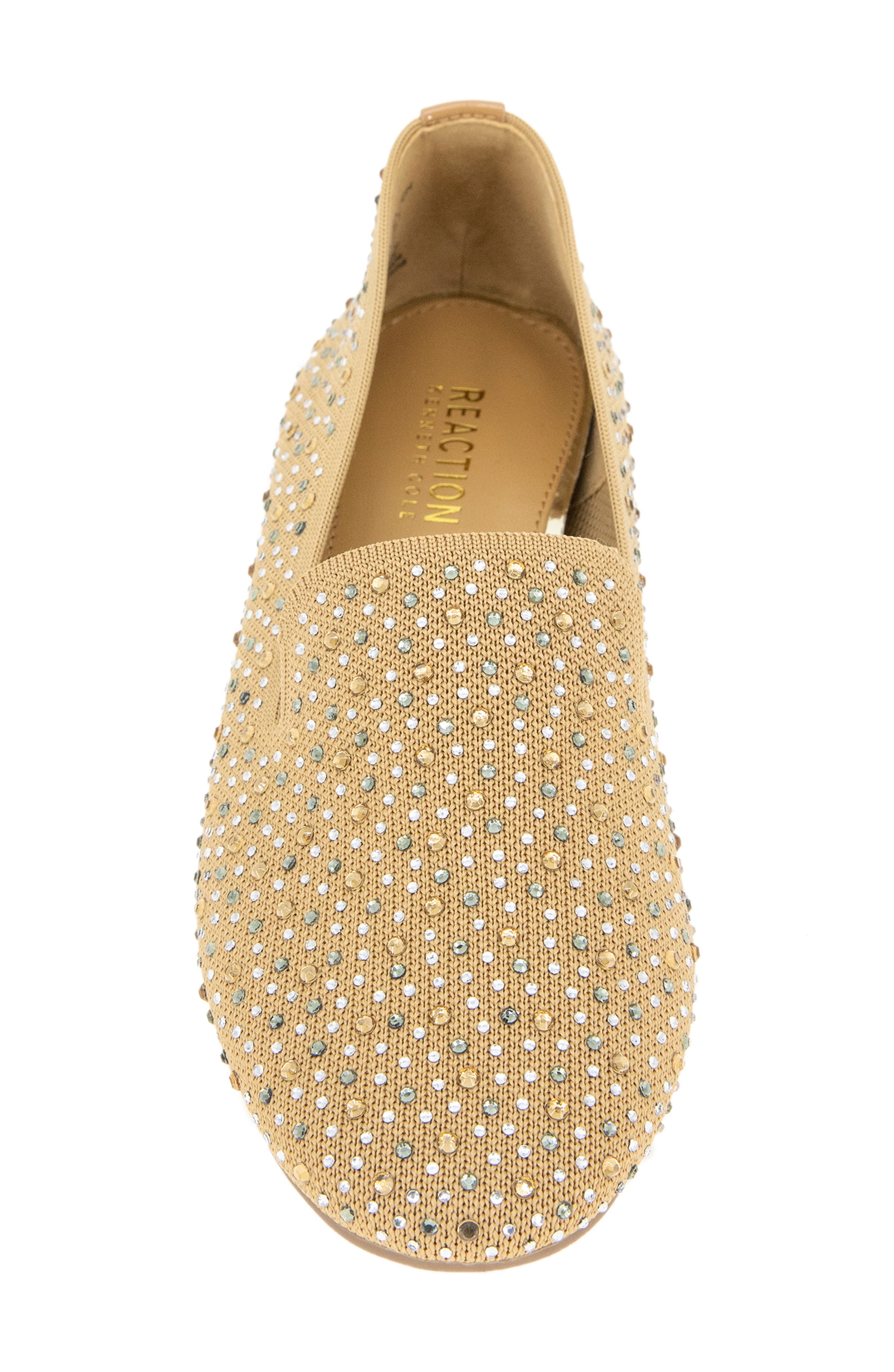 Unity Crystal Knit Loafer, Alternate, color, BISCUIT KNIT