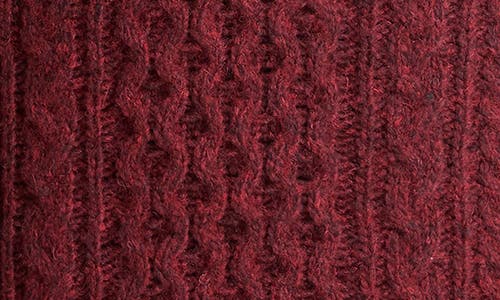 Vince Airpsun Cable Sweater In Red